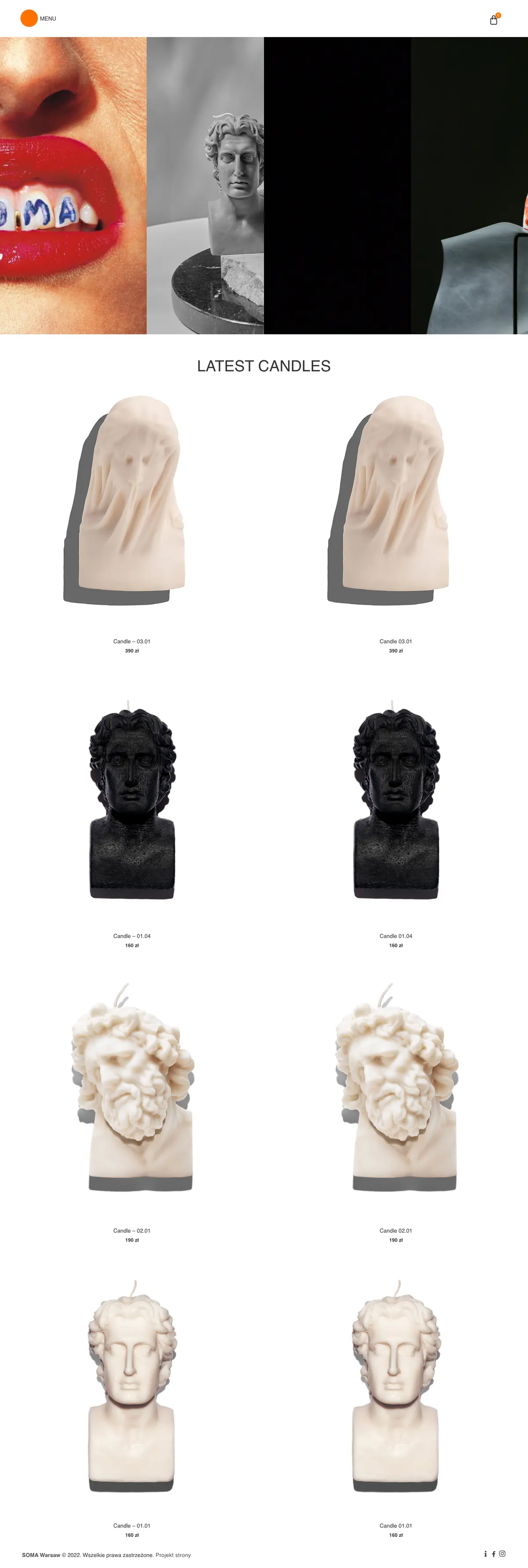 SOMA WARSAW website, full page